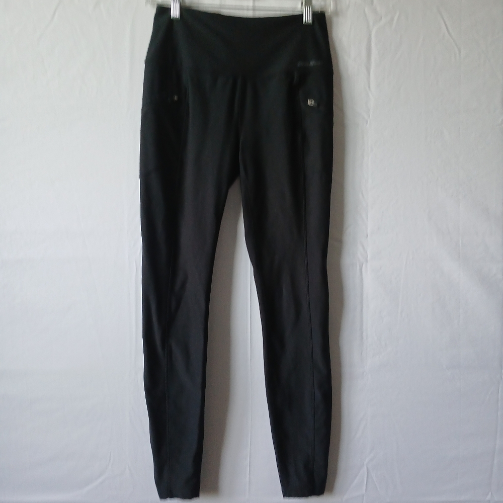 Eddie Bauer Women's Black Athletic Pants Sz S Joggers Yoga Sports Fitness‎ Logo